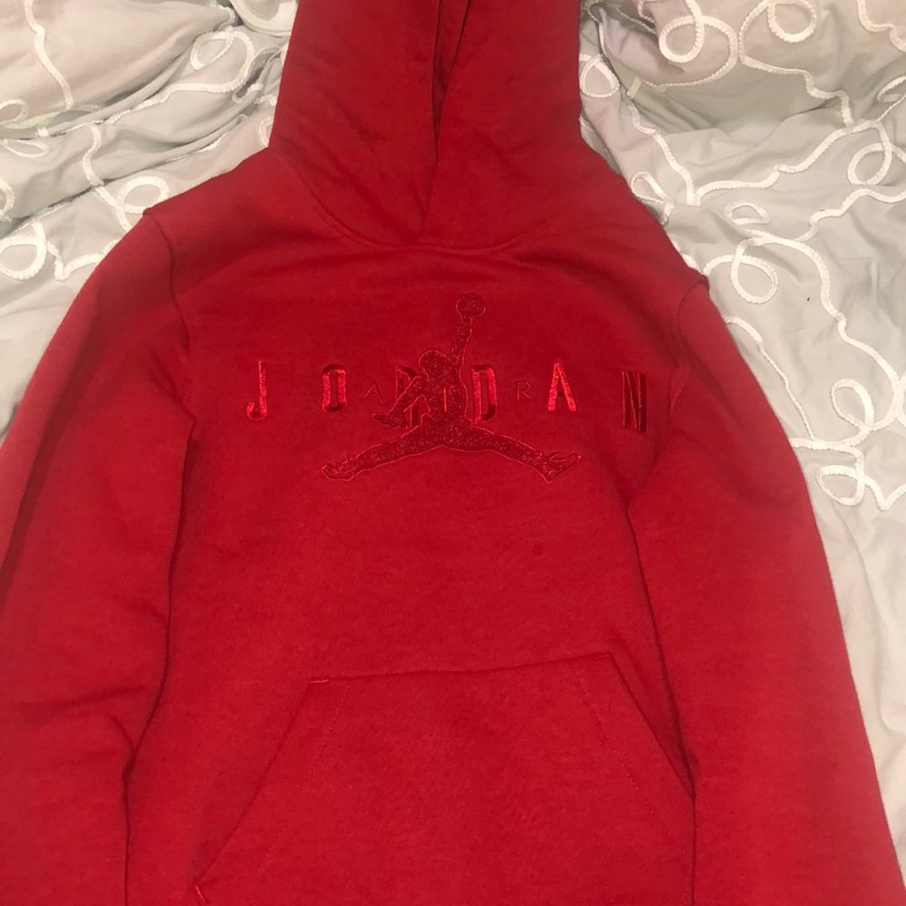 Jordan red hoodie/sweater unisex